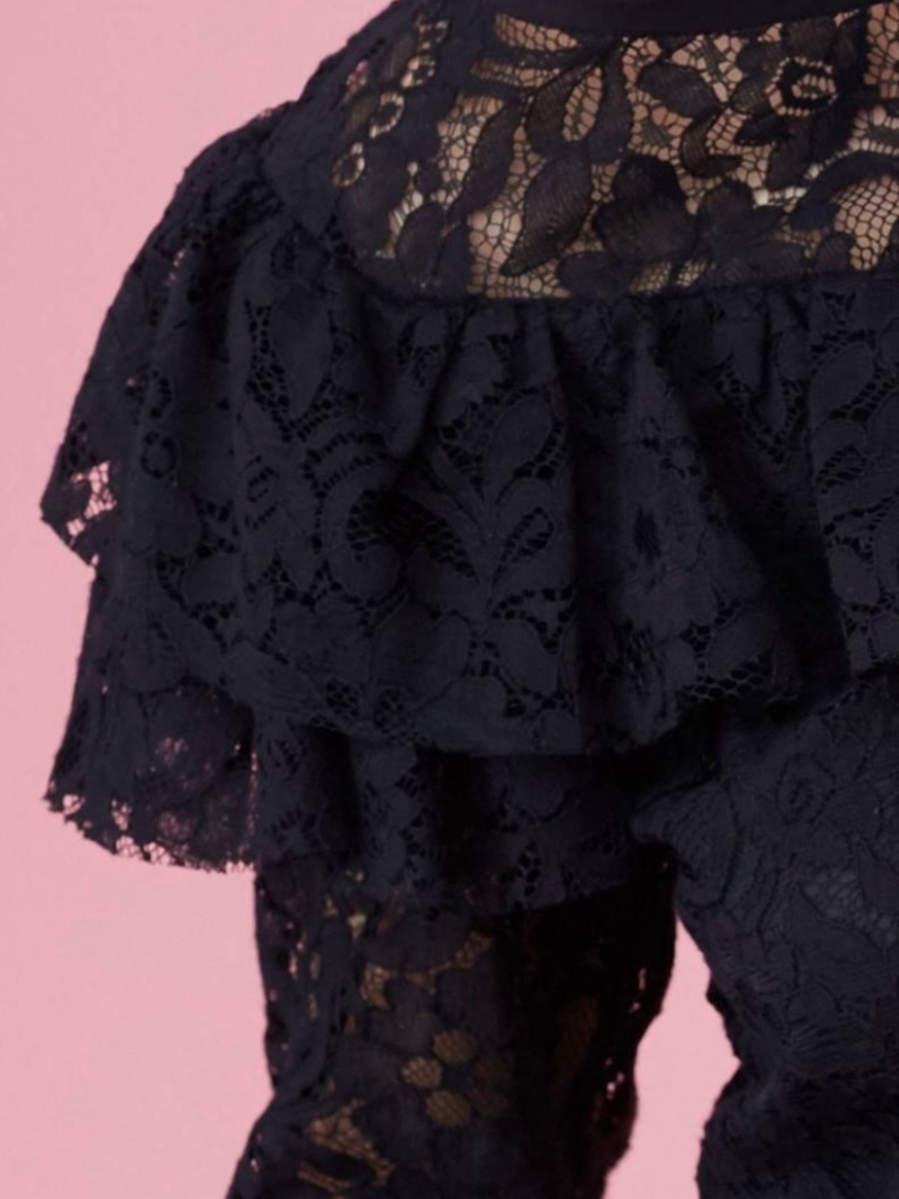 Rebecca Taylor Ruffled Lace Top - Picture 2 of 12